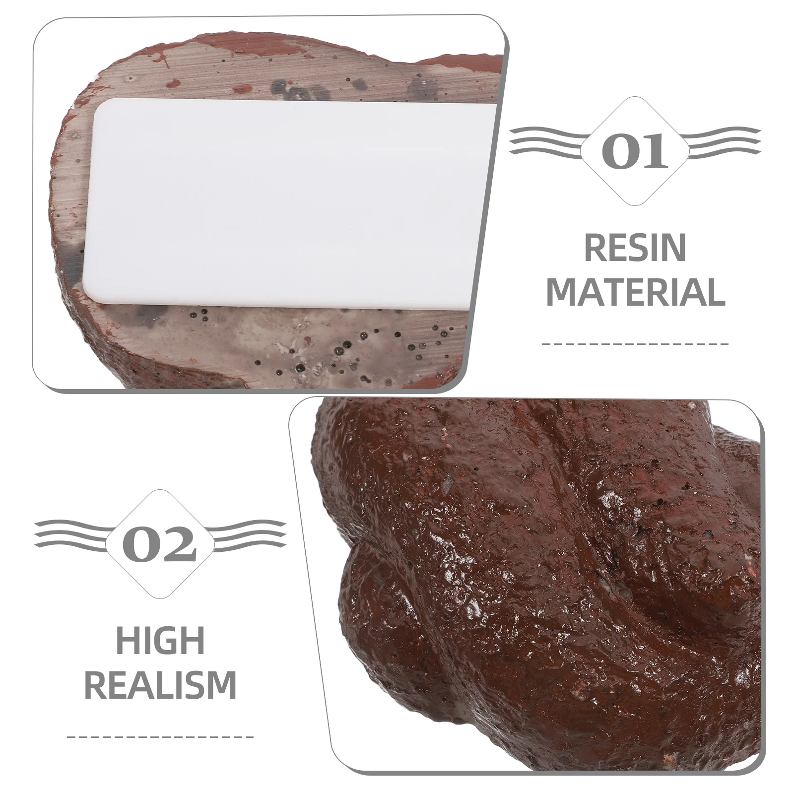 Hidden Poop Key Hider Waterproof Outdoor Storage Box Discreet Safe for House Spare Keys Courtyard Key Holder for Outside