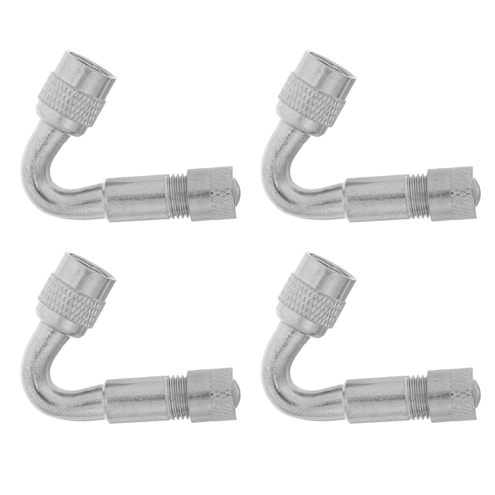 

4Pcs Valve Stem Extenders 45 Degree Metal Car Motorcycle Tire Inflation Pressure Installation Universal Copper