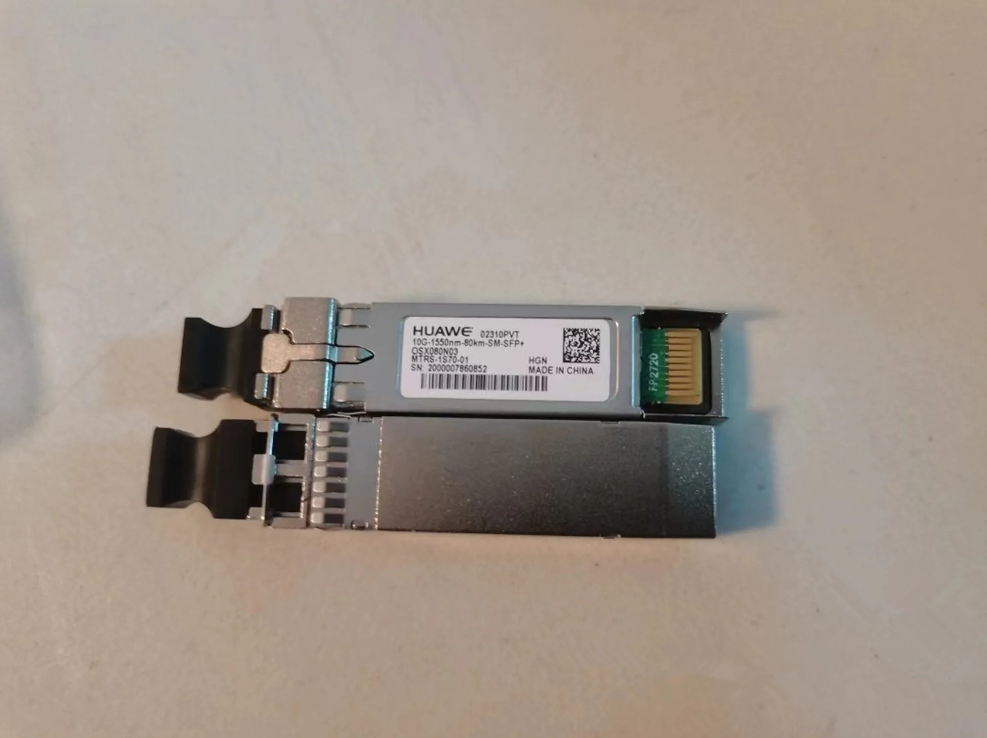 

HUA-WEI 10GB SFP 80KM Optical Transceiver Module 02310PVU 02310PVT 10G-1550NM-80KM-SM-SFP+/HUAWEI 80KM Switch Network