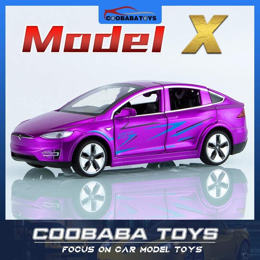 

Модель X из металлического сплава Tesla Model X в масштабе 1/32, Игрушечная модель автомобиля, грузовик, подарок для мальчиков, детские игрушки, автомобили, коллекция хобби