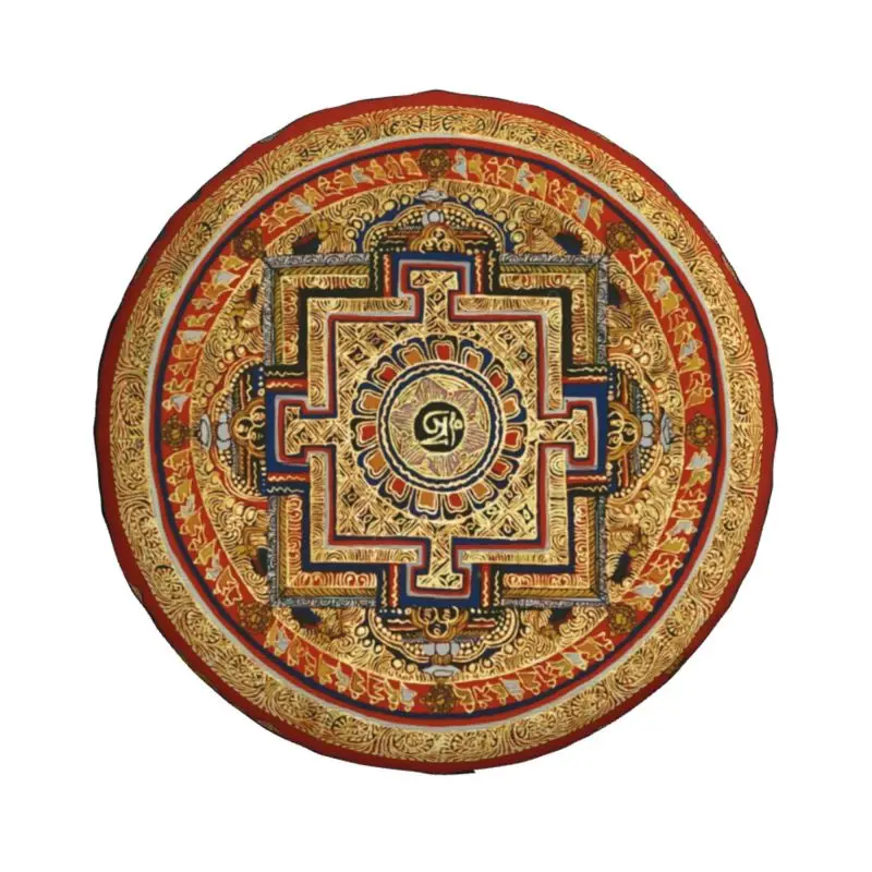 Mandala Buddhism Meditation Spare Wheel Tire Cover for Toyota Suzuki Buddhist Buddha Jeep RV SUV Camper Vehicle Accessories