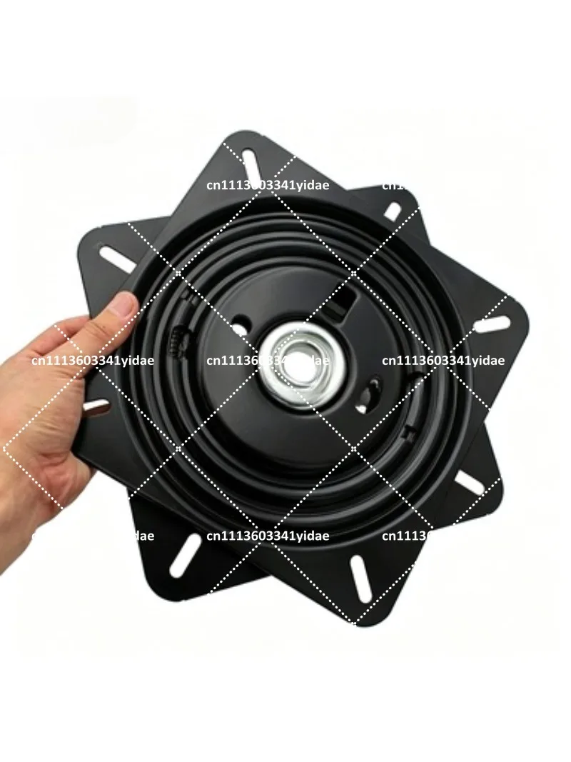 10 Inch Spring Loaded Swivel Plate 180 Degree Auto Return Turntable Base for Bar Stool, Heavy Duty Lazy Susan Bearing Mechanism