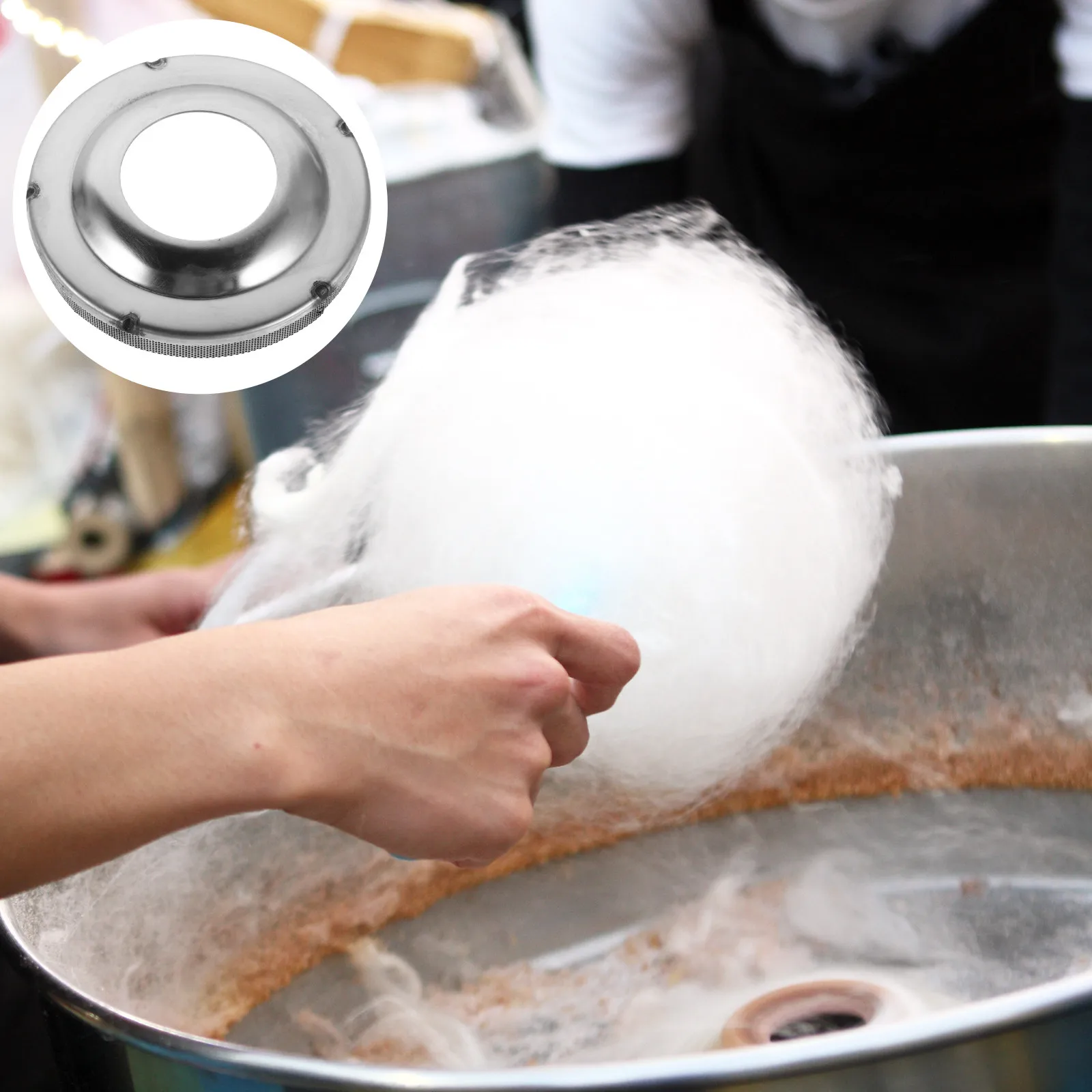 Cotton Candy Machine Spinner Head Cover 10Cm Stainless Steel Universal Replacement Screen for Cotton Candy Maker Parts Floss