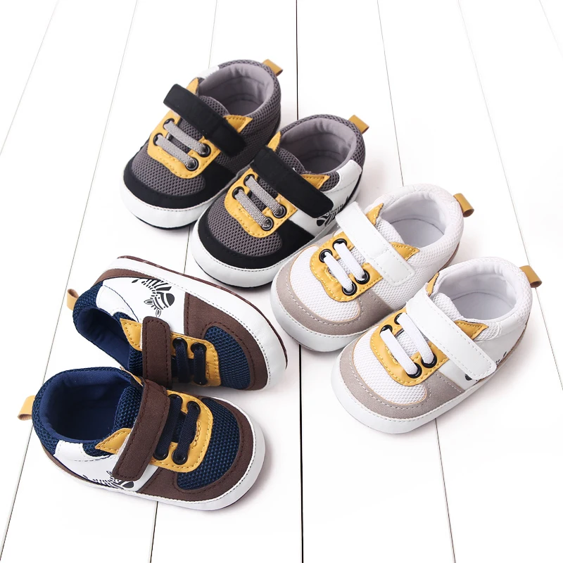 

New Spring Autumn 0-1 Years Old Baby Shoes with Soft Bottoms Anti-Slip Comfortable for Learning to Walk Breathable Baby Shoes