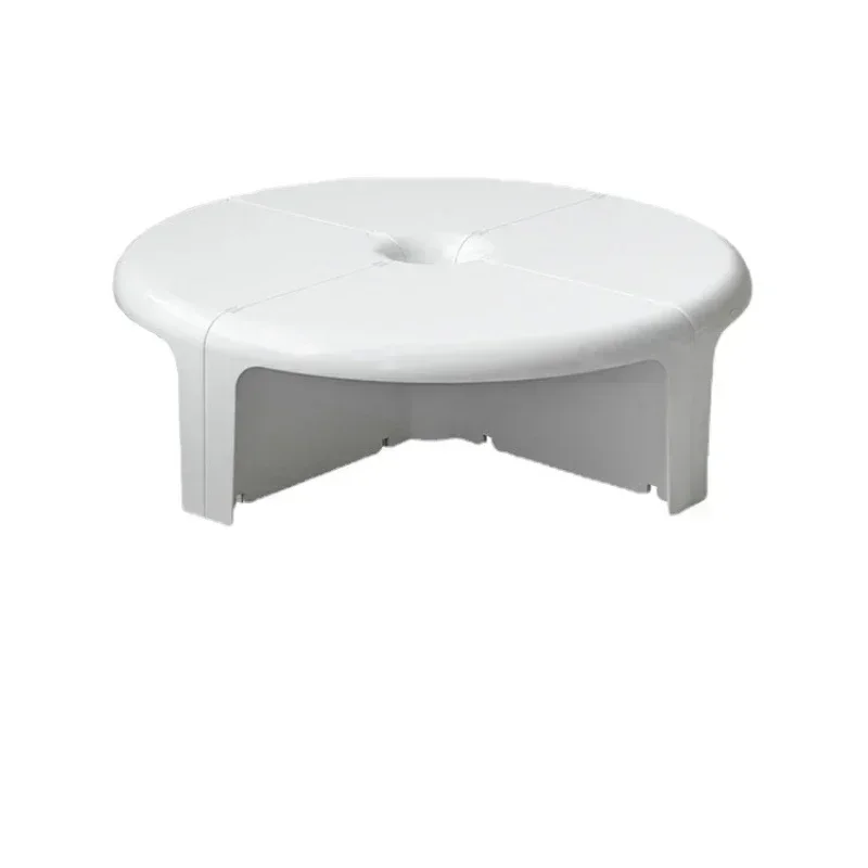 Modern Circular Coffee Table for Living Room Design Creative Small Elegant Plastic Table Living Room Bedroom Home Furniture