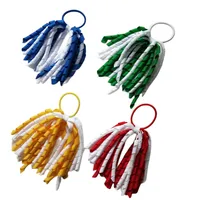 Korker-Diadema elástica para el pelo, soportes PonytaiL, cintas con borlas rizadas, serpentinas, lazos para el pelo, Clips, lazos para la cabeza de cuerda para niña, 10 Uds.