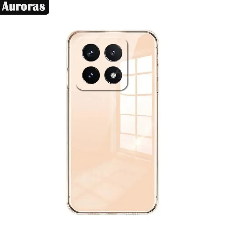 Skinlee For Xiaomi 14T Pro Case 2PCS Original Transparent Silicone Clear Cover For Xiaomi 13T Pro pro13t 14t Back Casing