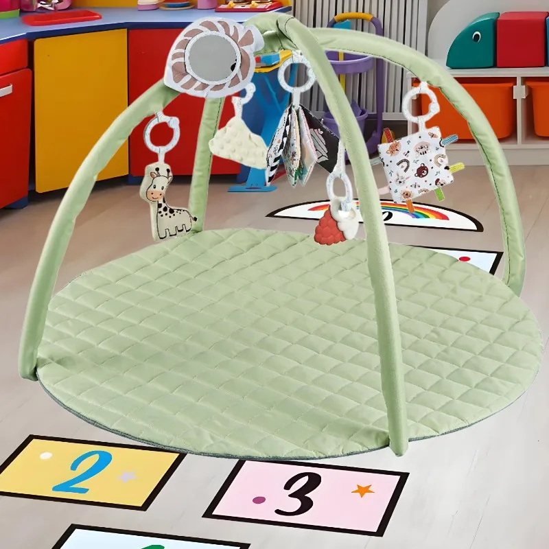 Babyspeelgoed Kruipende speelkleed met cartoon afneembare hangers Zachte verdikte vloerspellen Pad Baby Klimtraining Speelgoed Rekwisieten