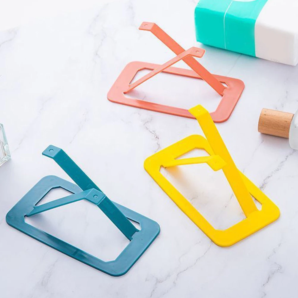 

12 Pcs Box Spring Bracket Elastic Tissue Spring Bracket Device Plastic Strong Load Bathroom Office Stretcher Holder