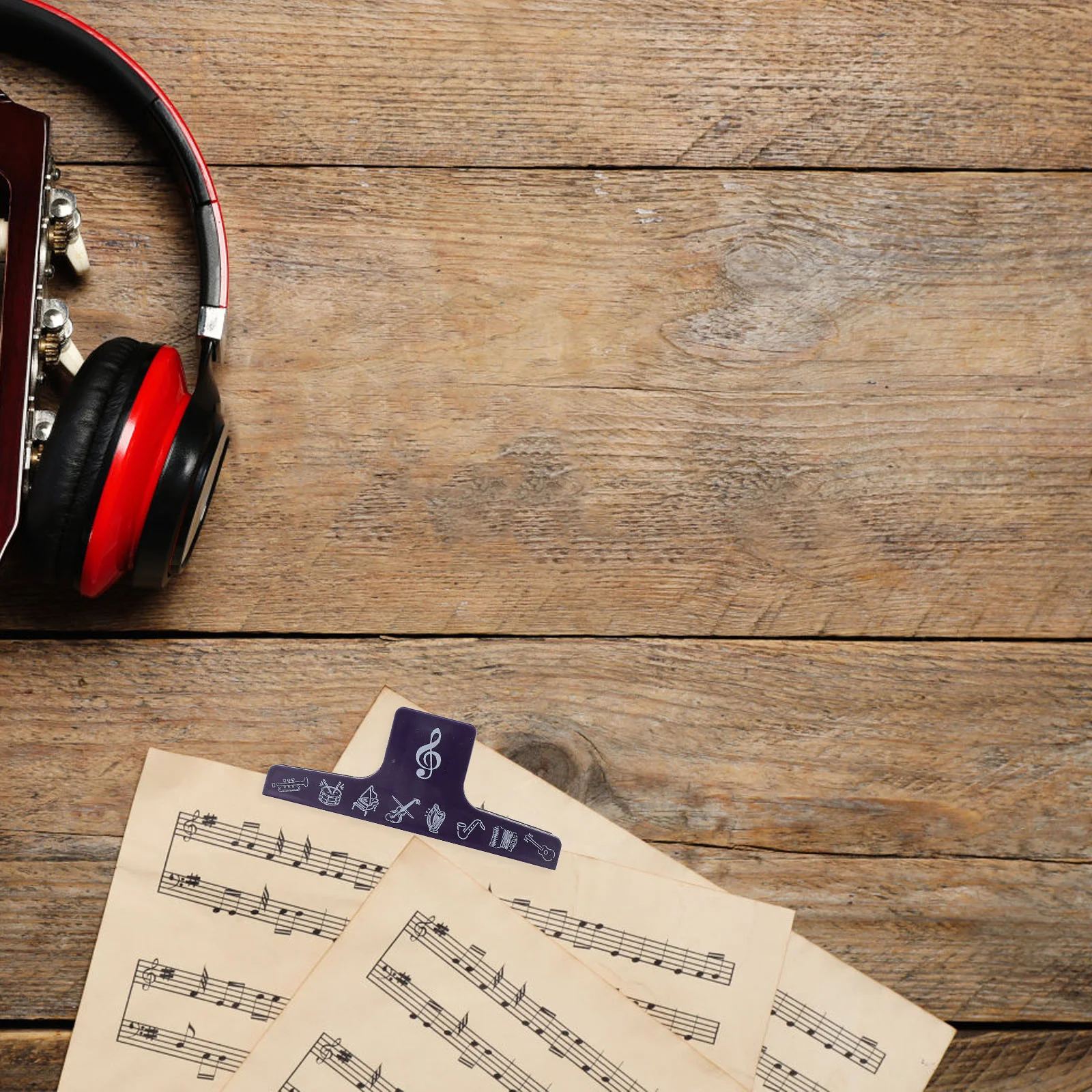 

2pcs Score Clips Adjustable Page Holder For Piano Violin Players Binder Clip Sheet Clip Sheet Music Holder Music Page Clips