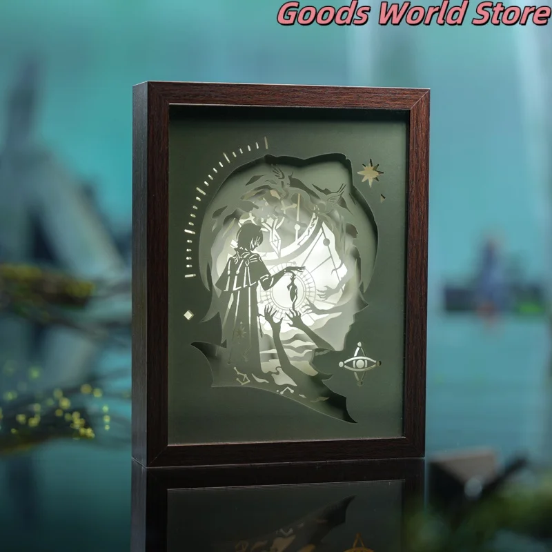 

Original Anaxa Anaxagoras Thought Experiment Theme Paper Carving Lamp Honkai Star Rail Anaxa Cosplay Costume Halloween Gift