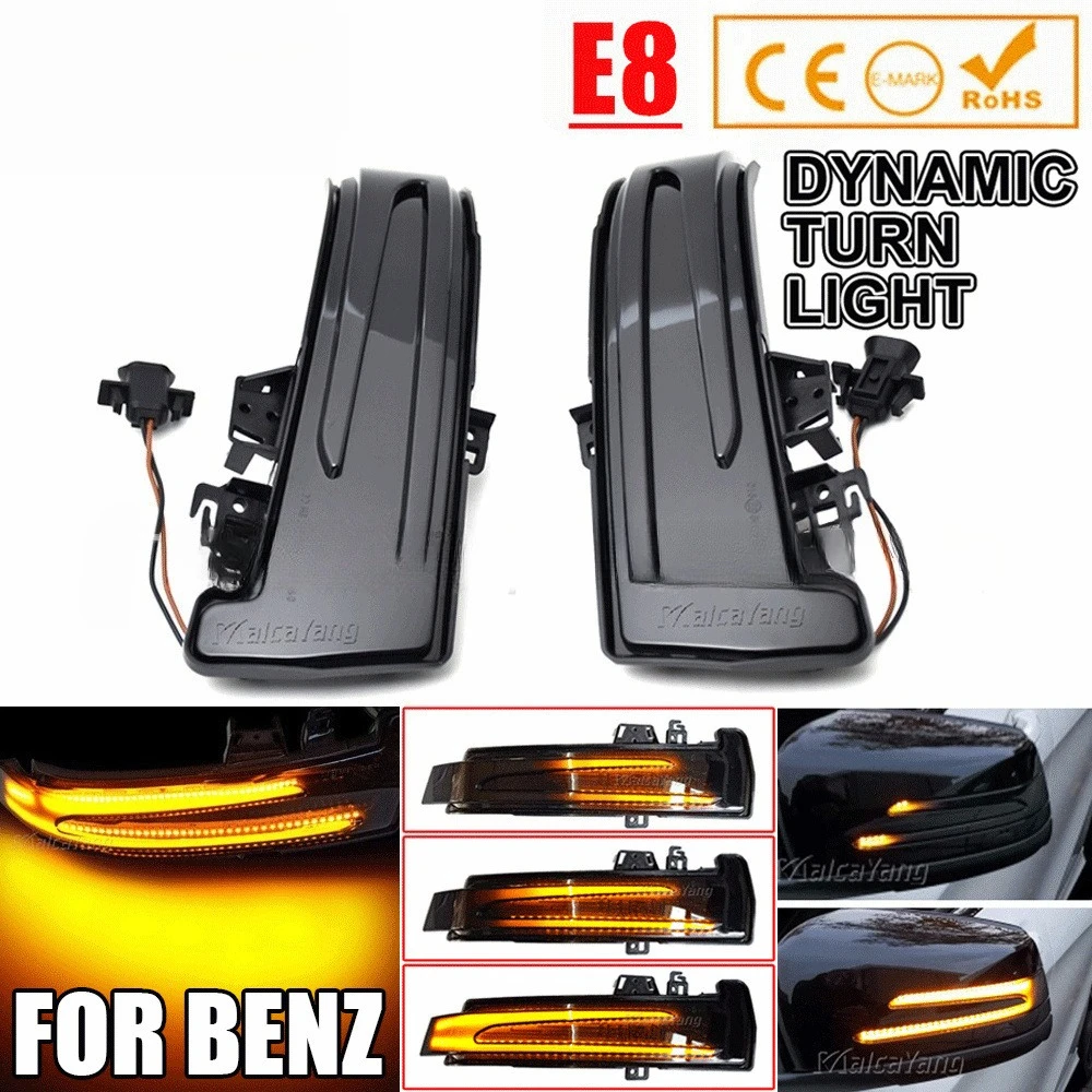 

2PCS Car Side Wing Mirror Turn Signal Light For Mercedes-BenzW221 W212 W204 W176 W246 X156 LED Indicator Blinker Lamp