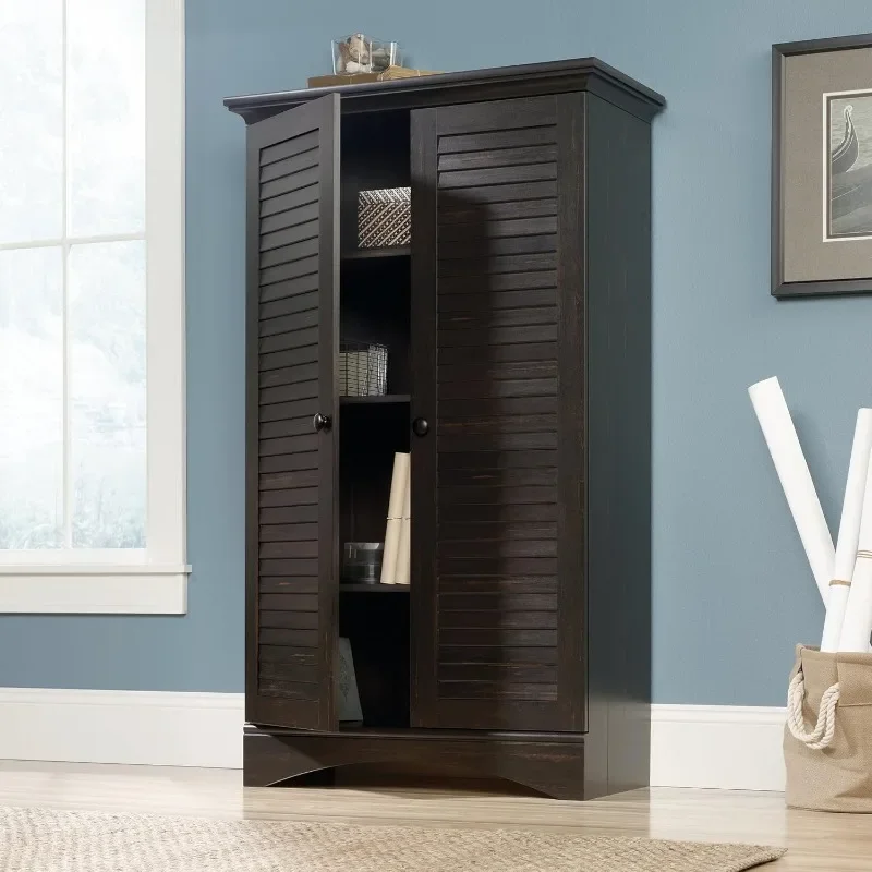 Sauder Harbor View Storage Cabinet Has Large Capacity, Clothes, Shoes and Sundries Storage Cabinet Suitable for Bedroom,