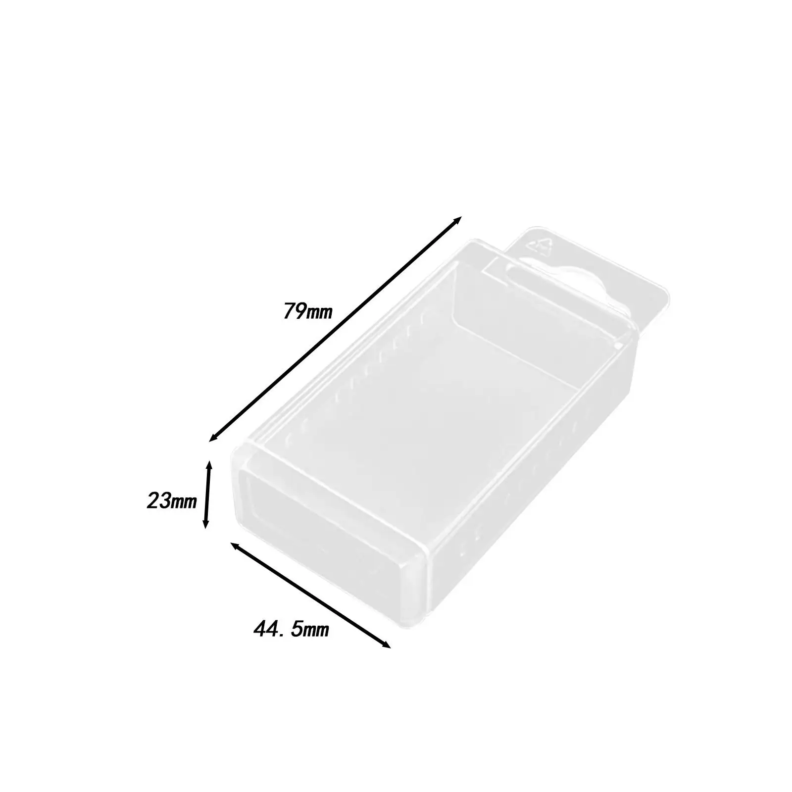 10Pcs Drill Bit Storage Box Tool Box Parts Twist Drill Box Drill Milling Cutter Box Countersink Drill Bit Storage Container
