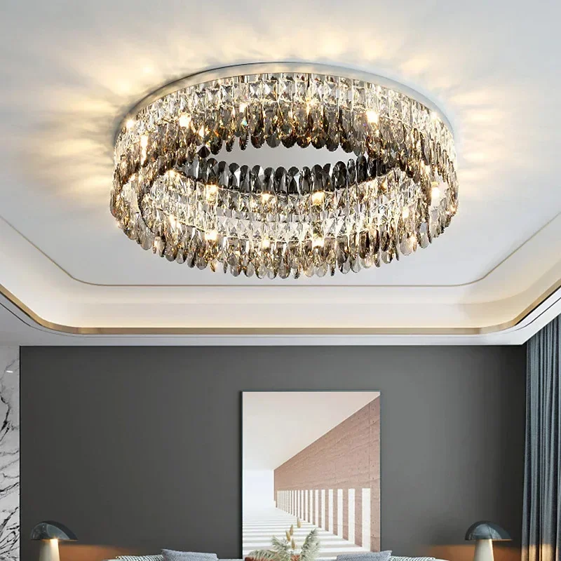 

Modern Nordic Ceiling Light Chandelier - LED Crystal Lamps for Living Room, Kitchen, and Indoor Home Decoration Lustre Fixture