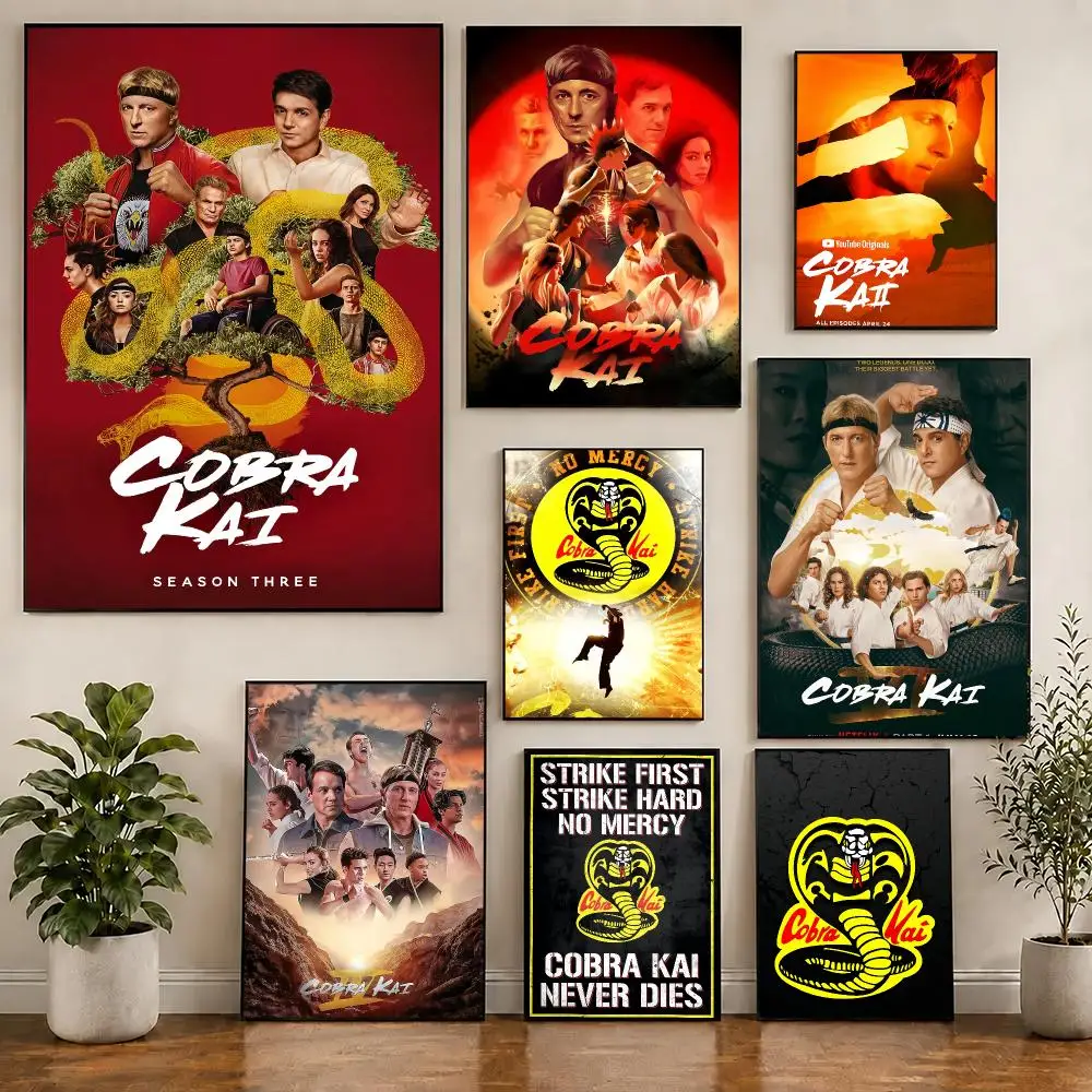 Affiche de la série télévisée Cobra Kai, Art déco, décoration murale imperméable, décoration de maison pour salon, chambre à coucher, bureau, idée cadeau élégante