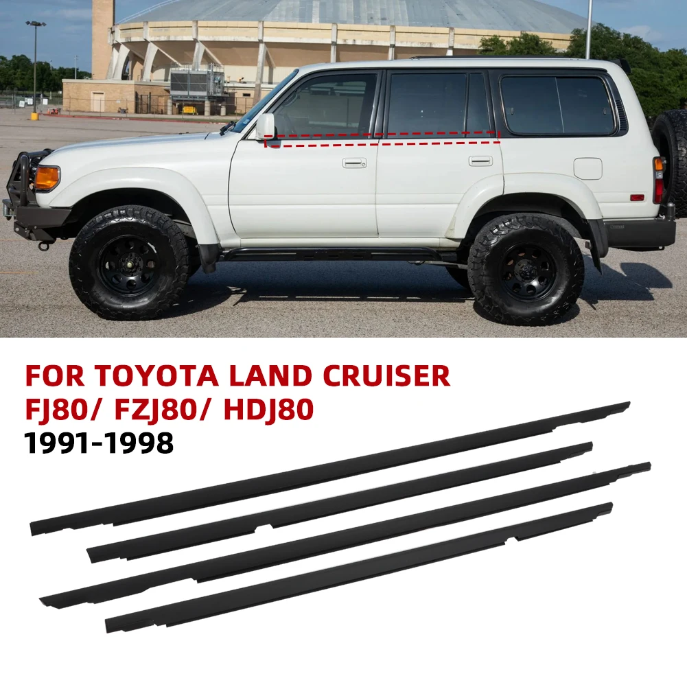 For Toyota Land Cruiser LC80 80 Series LX450 1991-1998 Car Window Sealing Strips 75710-60021 75720-60021 75730-60020 75740-60020