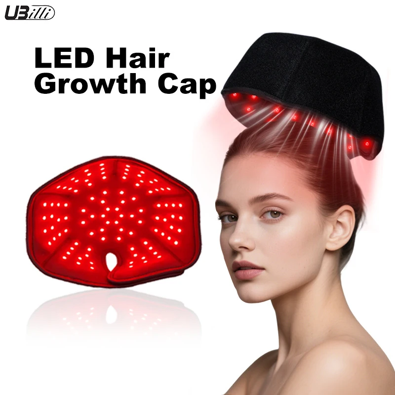660nm&850nm LED Red Near Infrared Light Therapy Hair Growth Cap for Hair Loss Treatment  Hair Regrowth Anti Hair Loss Relax Head