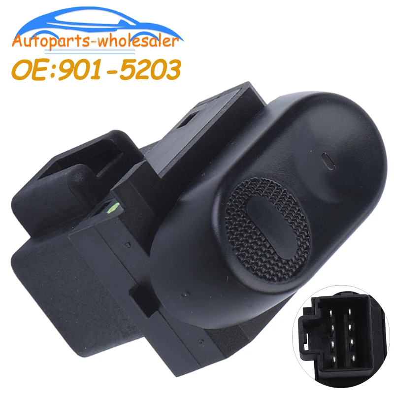 Botón de interruptor de control de ventana eléctrica eléctrica 901-5203 9015203 12862662   Para Freightliner Cascadia 113 125 2010-2014