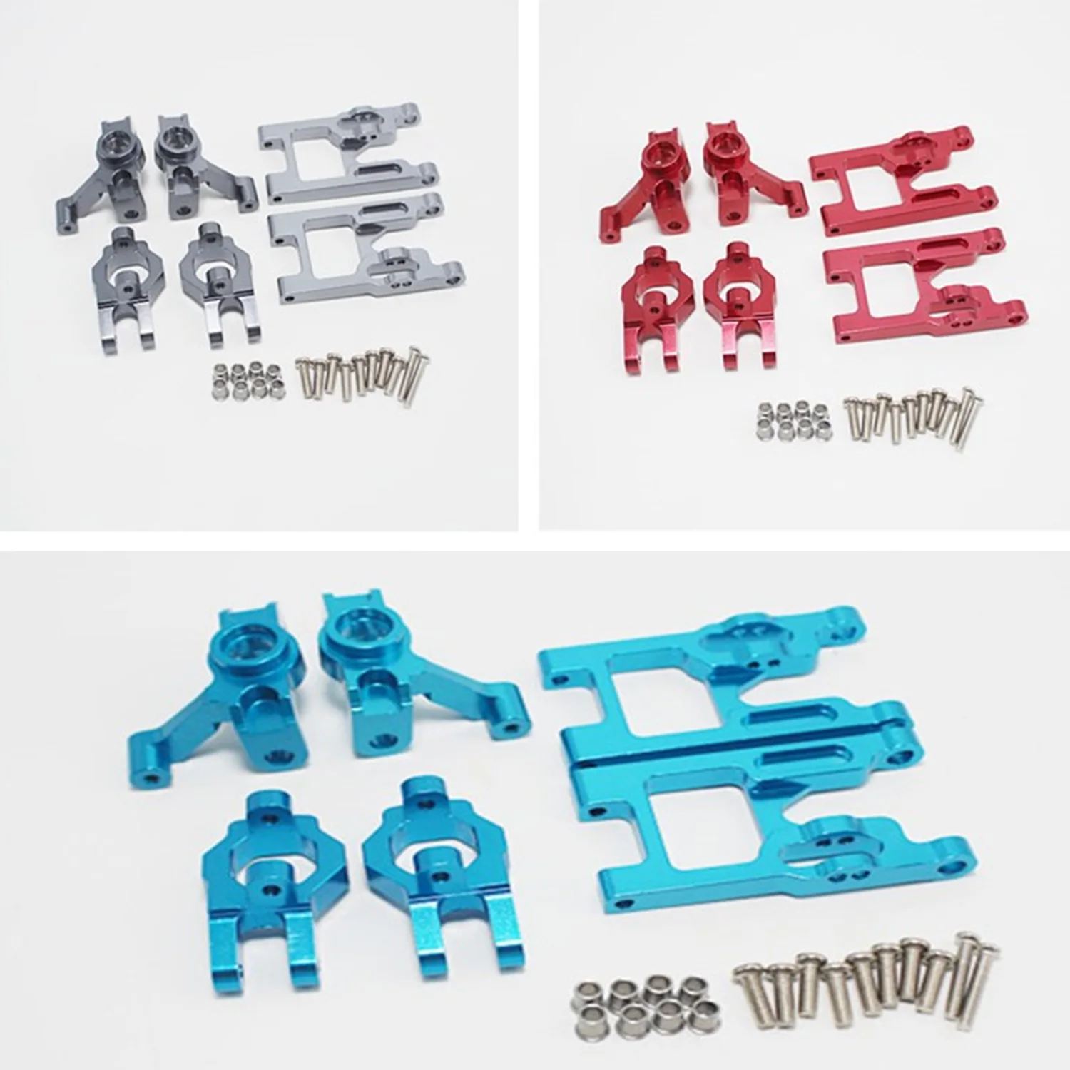 Base C Steering Cup Front Swing Arm Set 1/12 RC Cars Accessories For 12428 FY-03 Q39 Upgrade Parts Kit,Blue