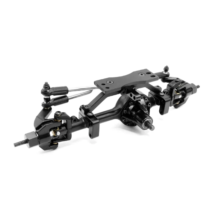 FBIL-Metal Complete Front Axle For 1/10 RC Crawler Yotaii Yota 2Generation D90 2Generation RC Spare Parts Black