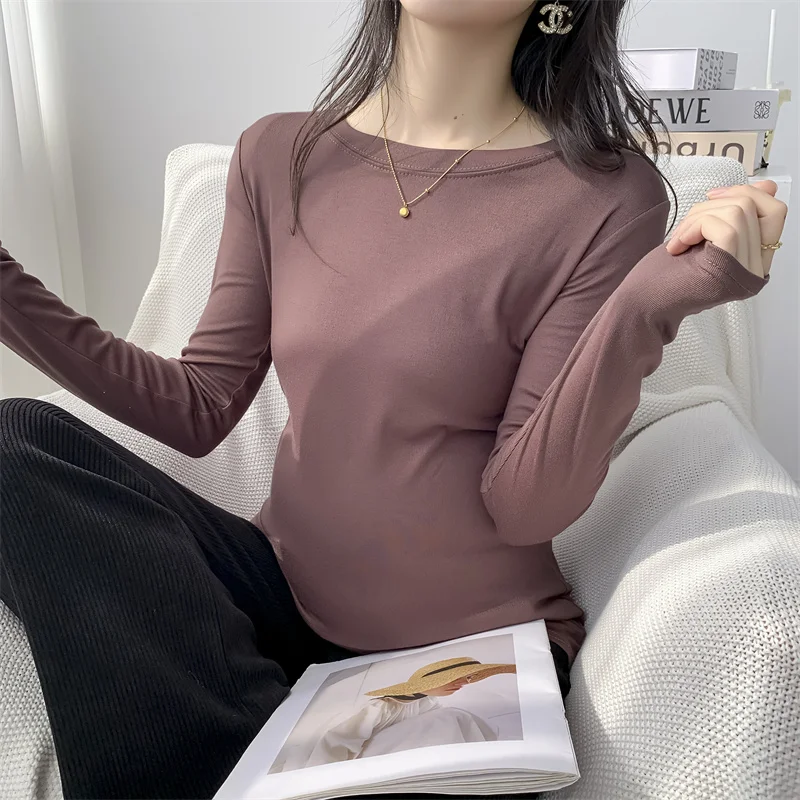 

Autumn Winter Maternity Clothes Solid Color Long Sleeve O-neck Pregnant Woman Modal Tees Shirts Stretched Pregnancy Top Shirt