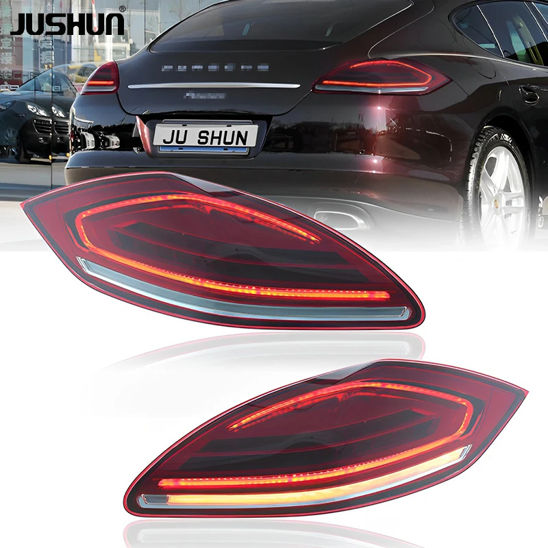 Independent Brand LED Rear Lamp Taillights Upgrade for Porsche Panamera 2010-2013 12V Red Lens New Condition