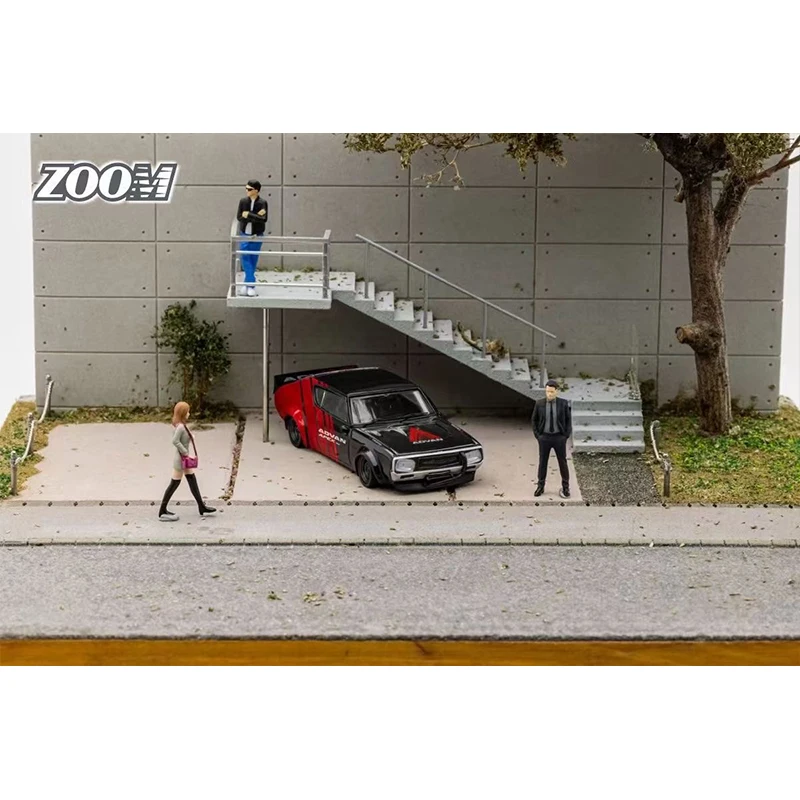 ZOOM In Stock 1:64 LBWK SKYLINE GTR KPGC110 Diecast Car Model Toys