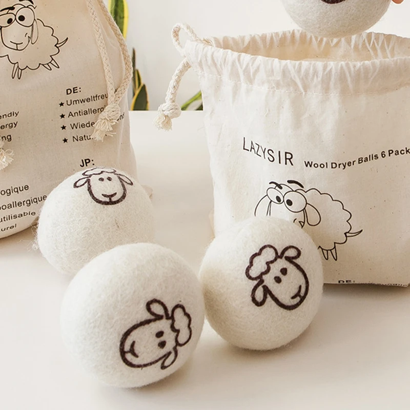 7cm Wool Dryer Balls Reusable Softener Laundry Laundry Ball Home Washing Balls Wool Dryer Balls Washing Machine accessories