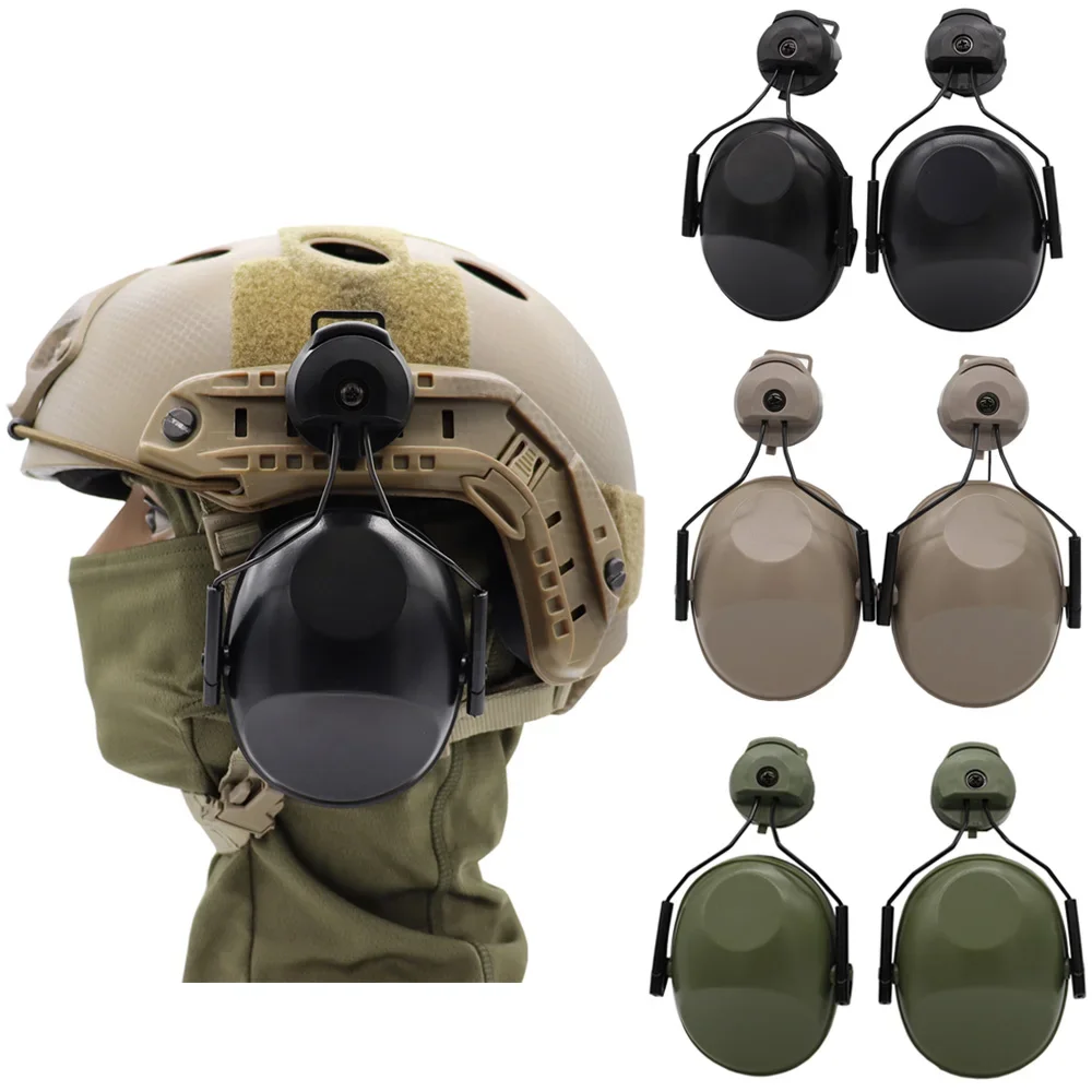 

New Tactical Hunting Ear Protection Compact Anti-Noise Reducing Hearing Protection Shooting Earmuffs Fit For FAST Helmet