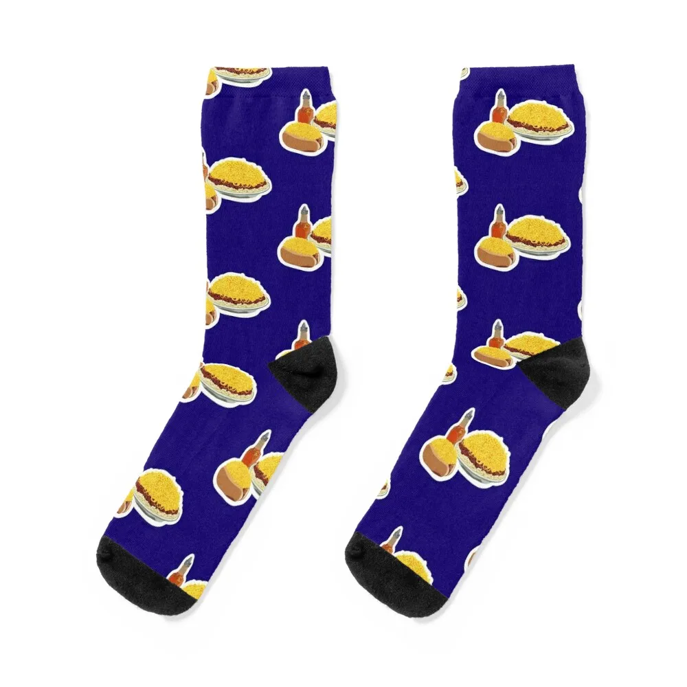 

Skyline Time Socks gift colored football designer brand Designer Man Socks Women's