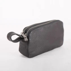 Clutch Bag Genuine Leather Luxury Deerskin Zipper Long Wallet Simple Cell Phone Bag Storage Key Purses