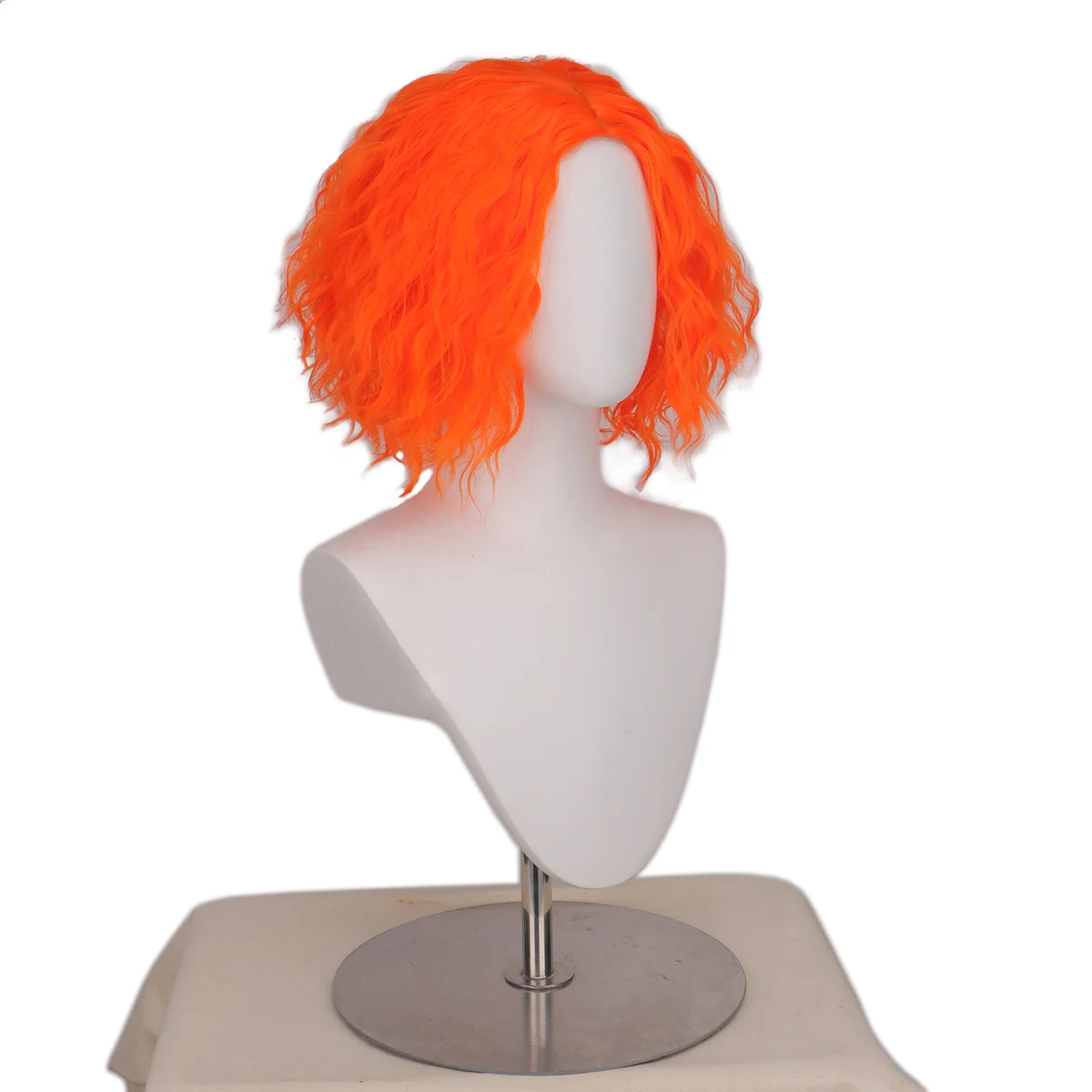 Alice In Wonderland 2 Mad Hatter Orange Wigs Short Curly Hair The Red Queen/White Queen Cosplay Wigs Role Play Mad Hatter Wig