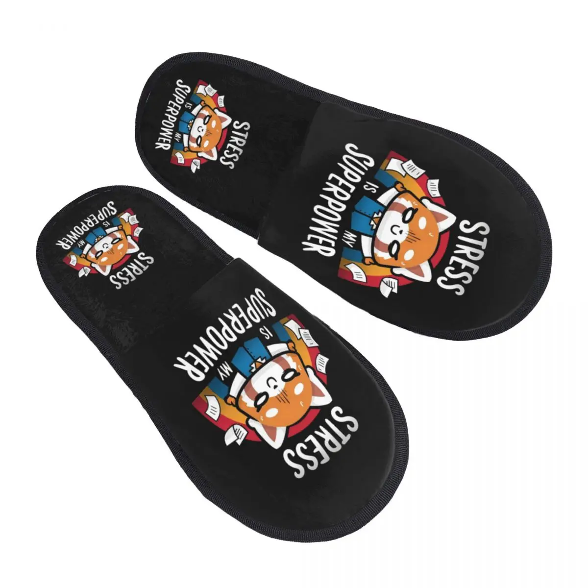 

Пользовательские агрессивные гостевые тапочки Retsuko для женщин в отеле, домашние тапочки с анимацией