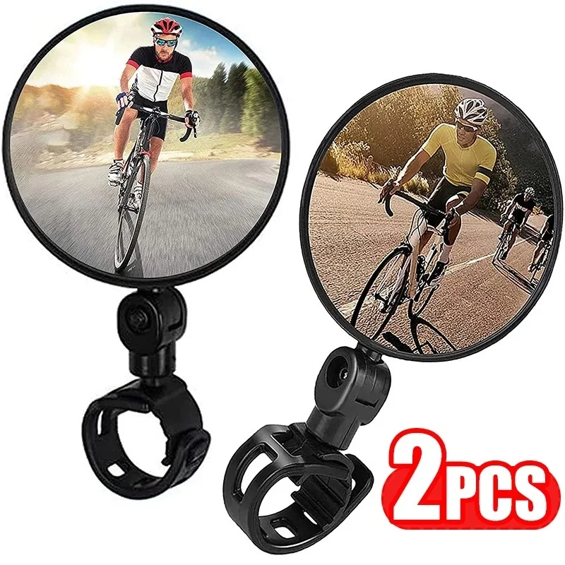 

Bicycle Rearview Mirror 360 Degree Rotation Auxiliary Mirror Handlebar Mount Cycling Bike Motorcycle Rear View Mirrors Tools