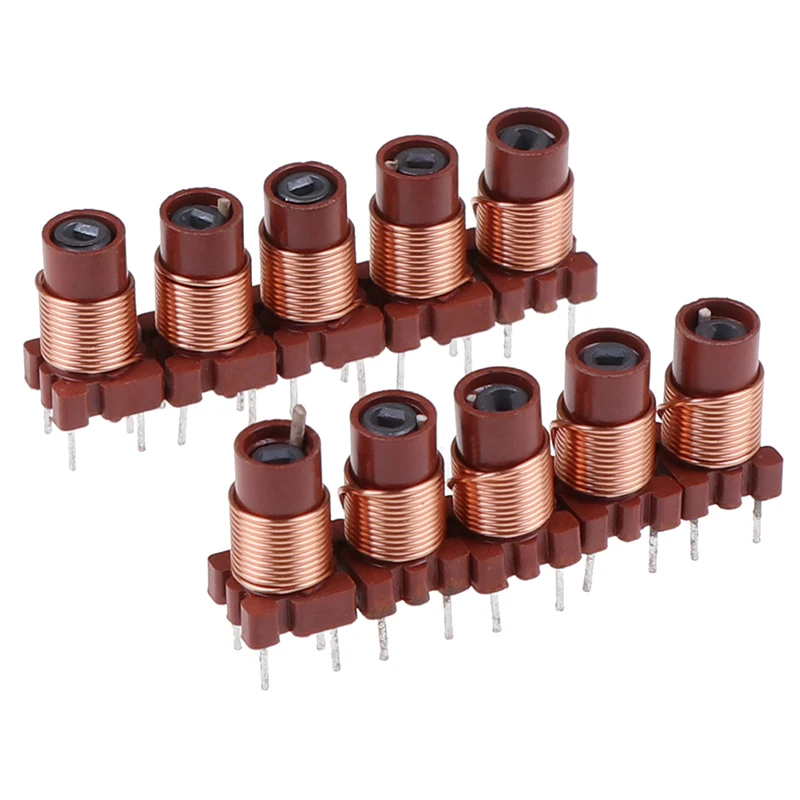10Pcs 12T 0.6uh-1.7uh Adjustable High-Frequency Ferrite Core Inductor