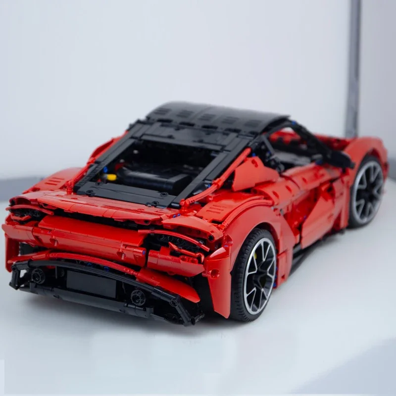 NEW Technologys MOC-194514 Emira Scale 1:8  Building Block Hypercar Super Racing Car Assembly Toys Model Boys Kid Birthday Gifts