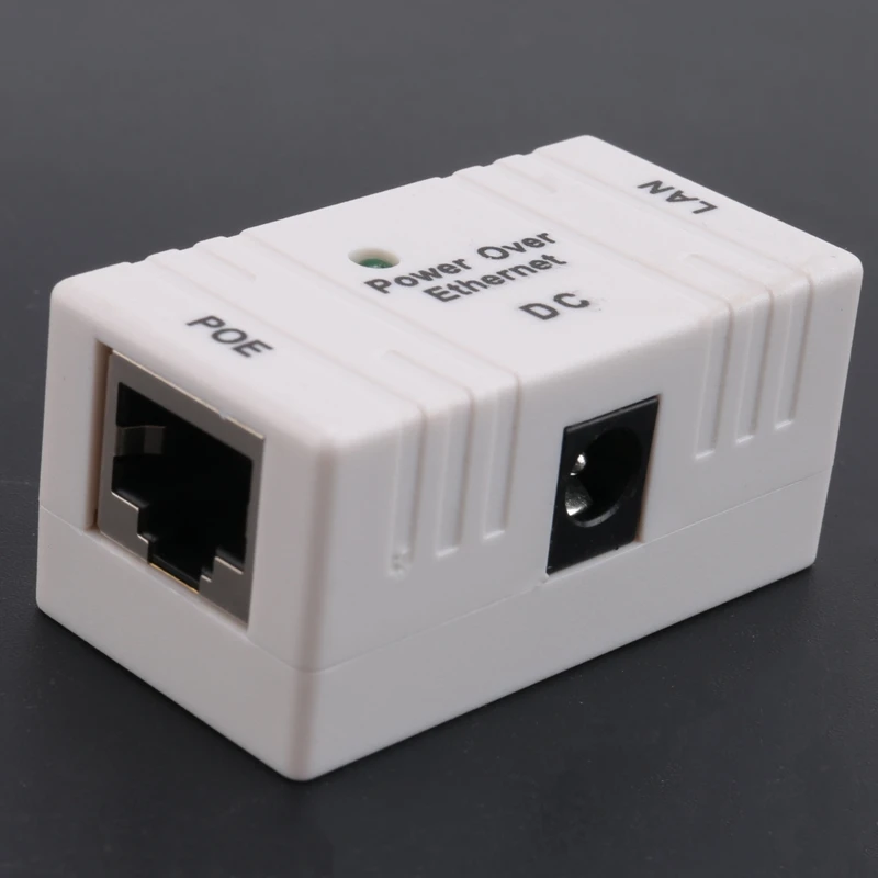 100 Mbps 5V 12V 24V 48V/1A BJW POE Injector Power Splitter For IP Camera POE Adapter Module Replacement Parts Accessories -White