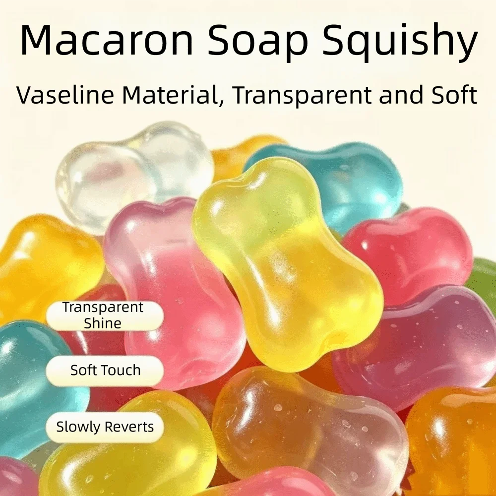 Moldable Soap Squishy Clear Series Simulation Soap Soap Fidget Hand Squeeze Coconut Oil Soap Soap Shaped Fidget Office Worker
