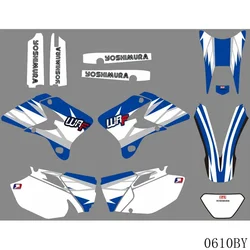 Pełna grafika naklejki naklejki tło motocykla numer niestandardowy nazwa dla YAMAHA WR250F WR450F WR 250F 450F 2003 2004