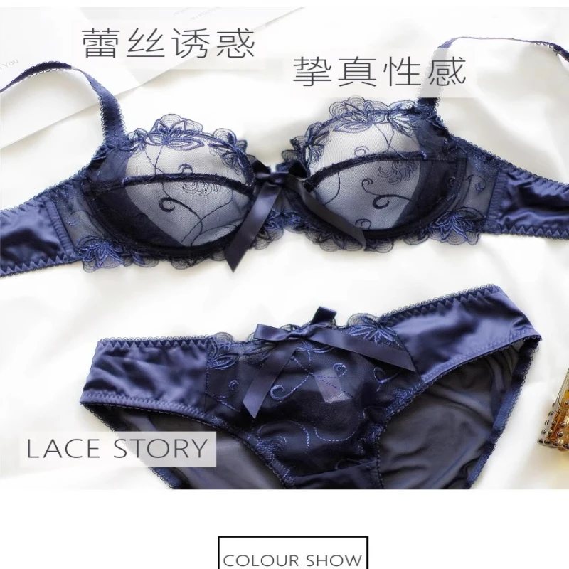 Biustonosz EU Design Ultra Thin, seksowny, prześwitujący koronkowy bralet dla kobiet, regulowany, komfortowy, push-up dla małego biustu, zestaw bielizny na wiosnę i lato.