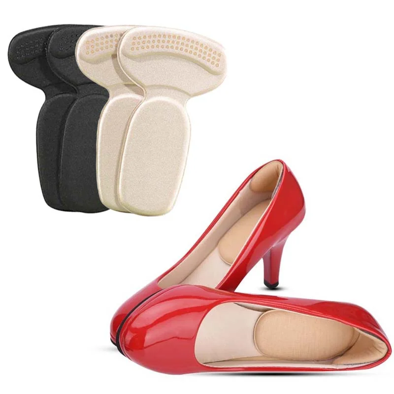 Protège-pieds en forme de T pour femmes, coussinets de talon, autocollants auto-adhésifs, coussins anti-usure souples, inserts de chaussures, taille sœur