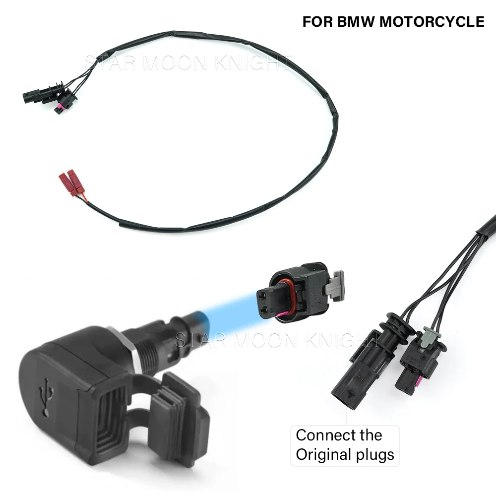 

Quick Connect Cable set For BMW R 1300 GS GS1300 1250 R 1200 GS LC ADV R 1250 R R1200R Navigation Moto Connect Media Power plug