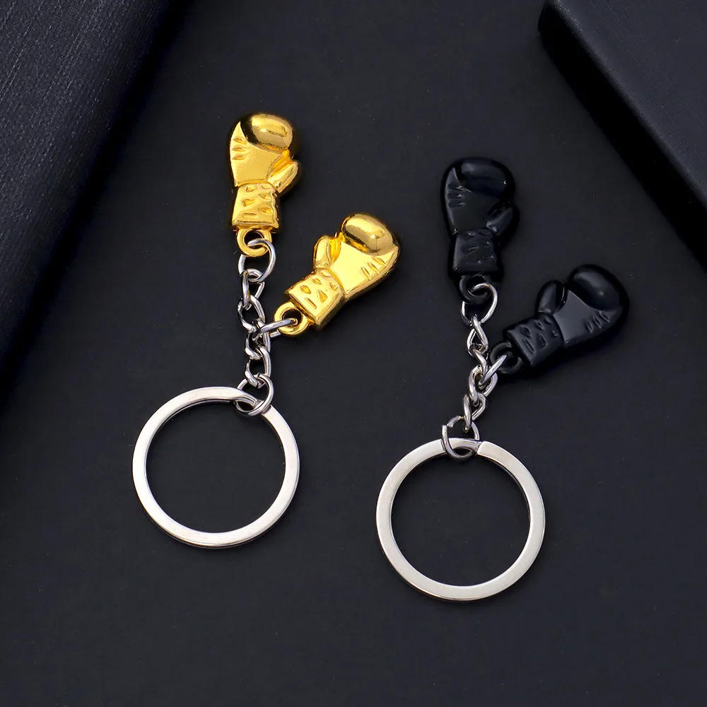 Creative 3D Boxing Glove Pendant Keychain Fitness Club Fight Gym Event Gift