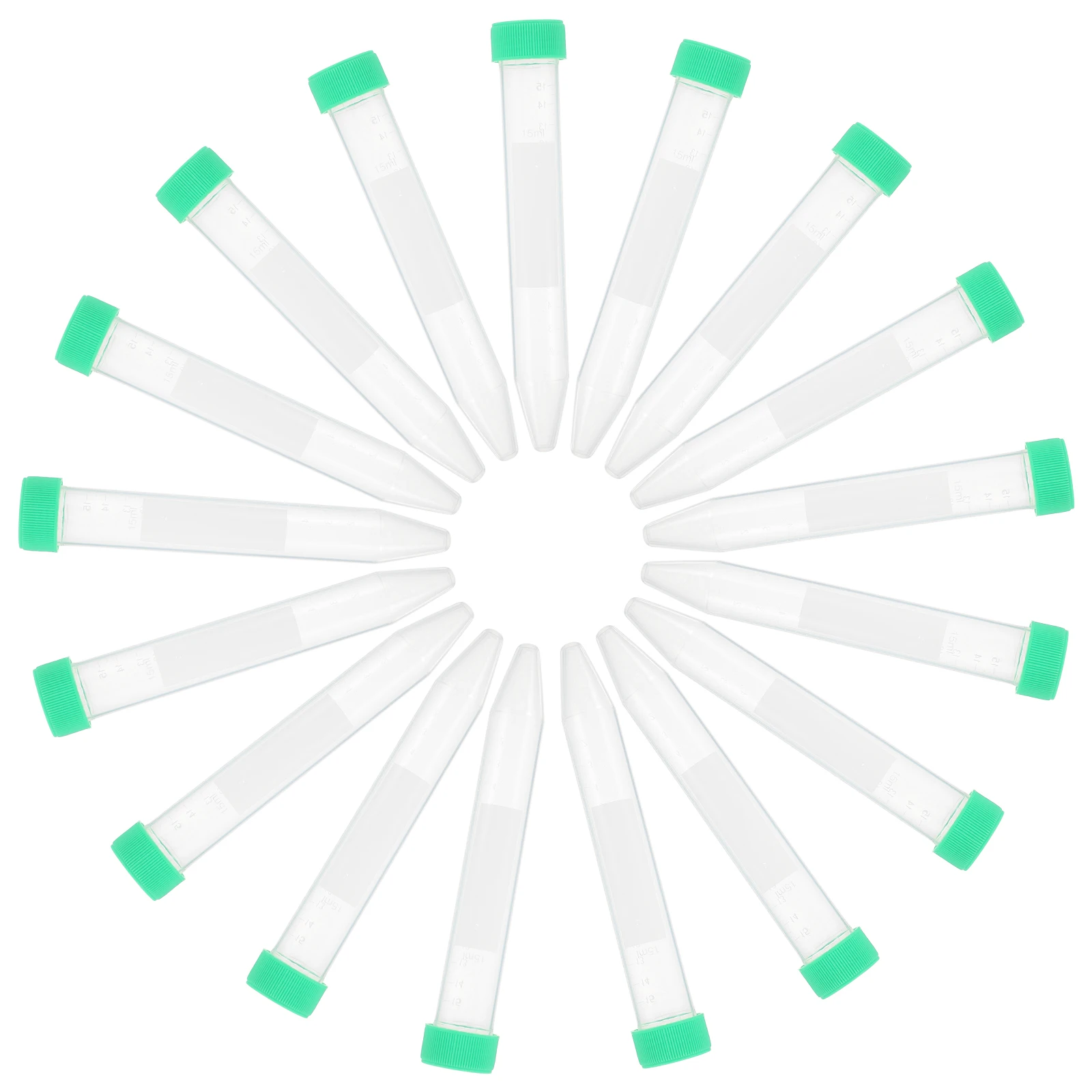 

50Pcs 15Ml Centrifuge Test Tubes with Scale Vented Fully Closed Caps Ideal for Science Experiments Centrifuge Tube
