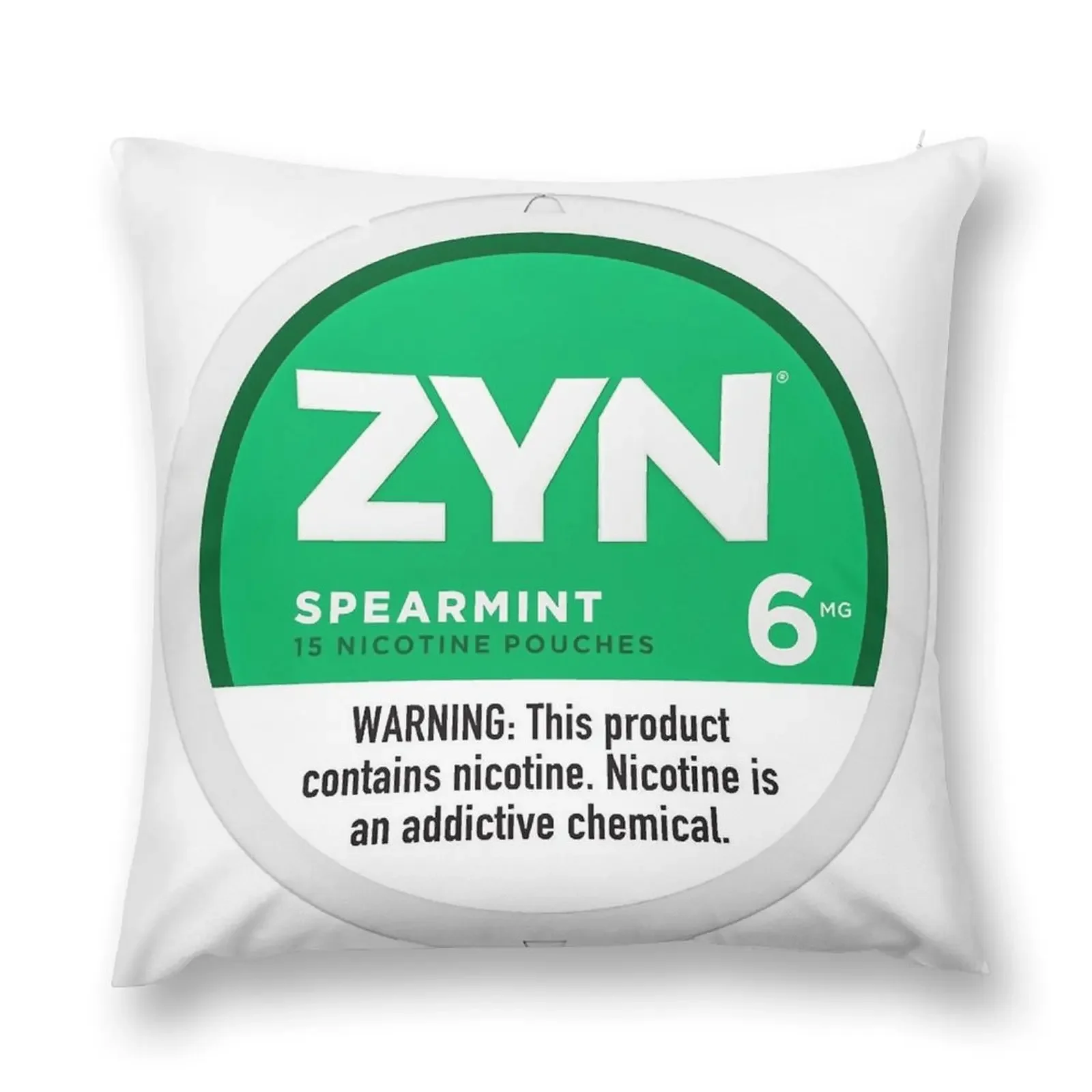 Zyn Shirt Sticker Nicotine Pouches Poster Chill Cool Mint Throw Pillow bed pillows Luxury Pillow Case pillow