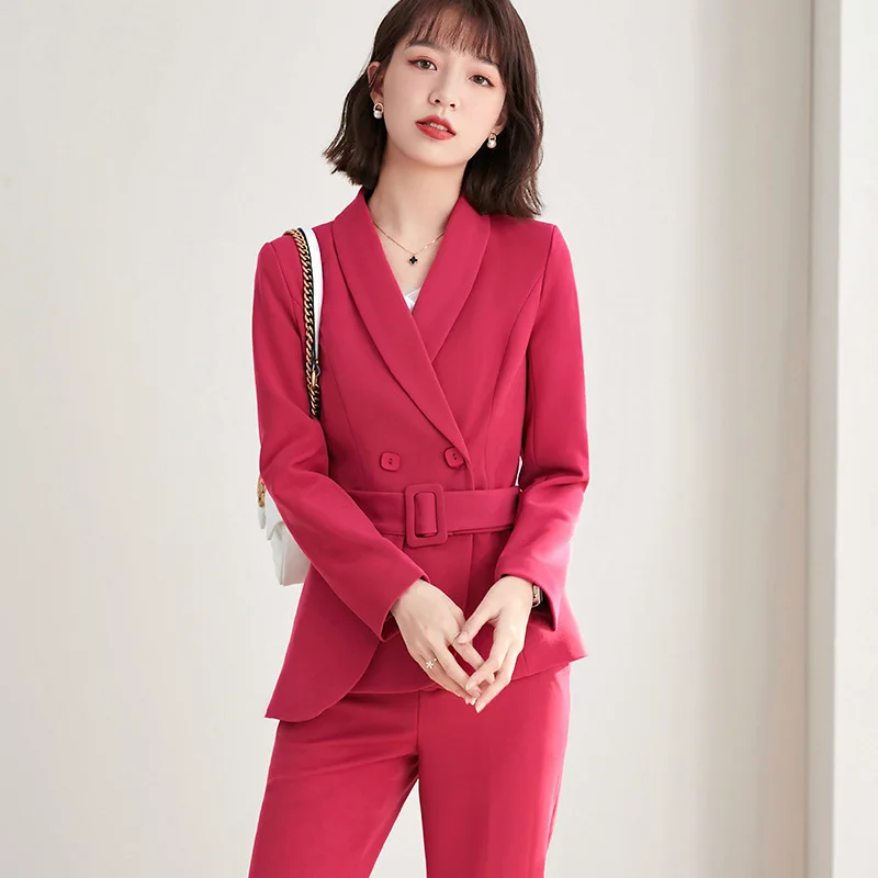 2023 Spring Summer Newest Arrival Women Business Suits with Pants and Jackets Coat Professional Blazer Pantsuit Office Work Wear