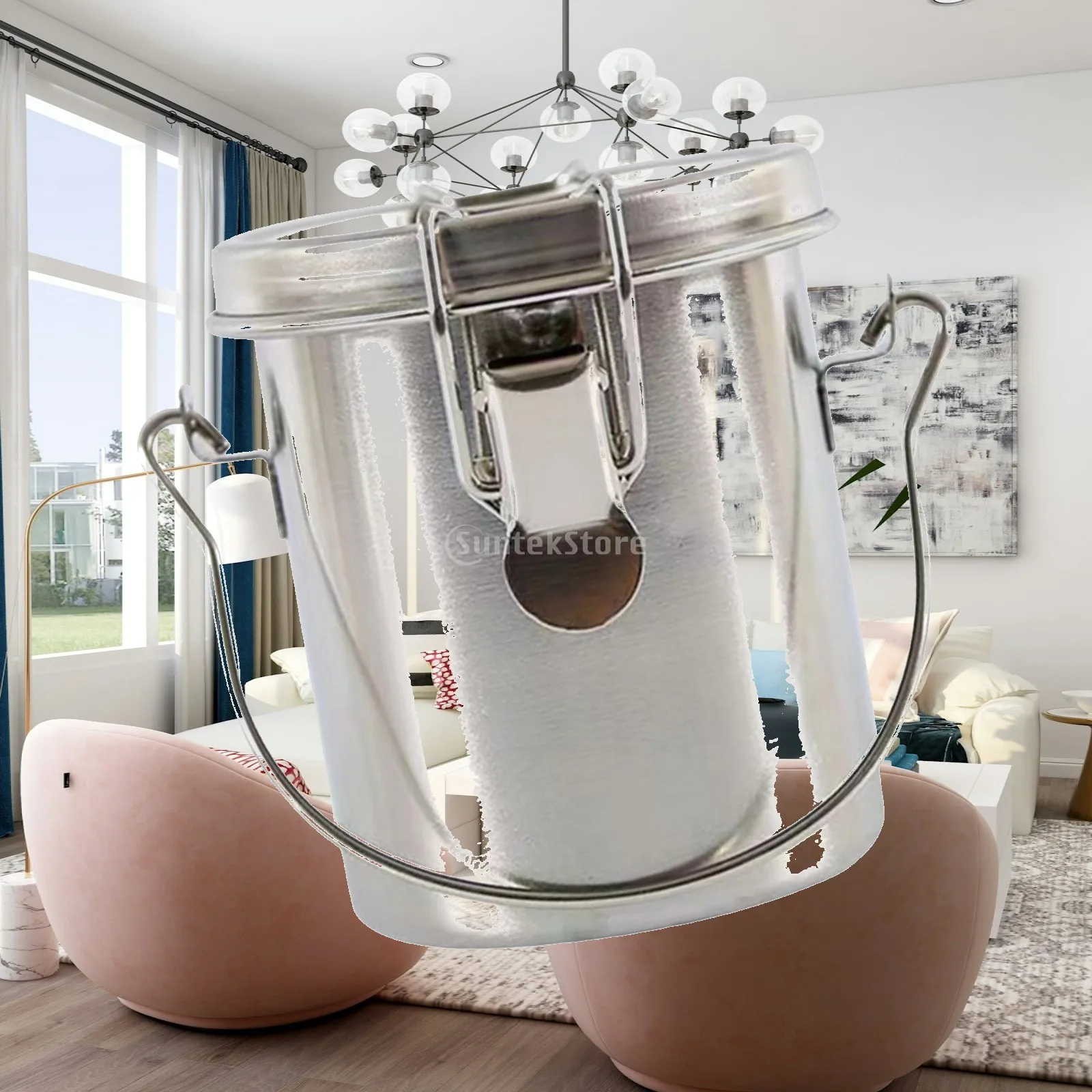 Stainless Steel Brush Washer Painting Brush Cleaner Leakproof Barrel Portable Pot Paint Brush Washing Bucket for Oil Painting