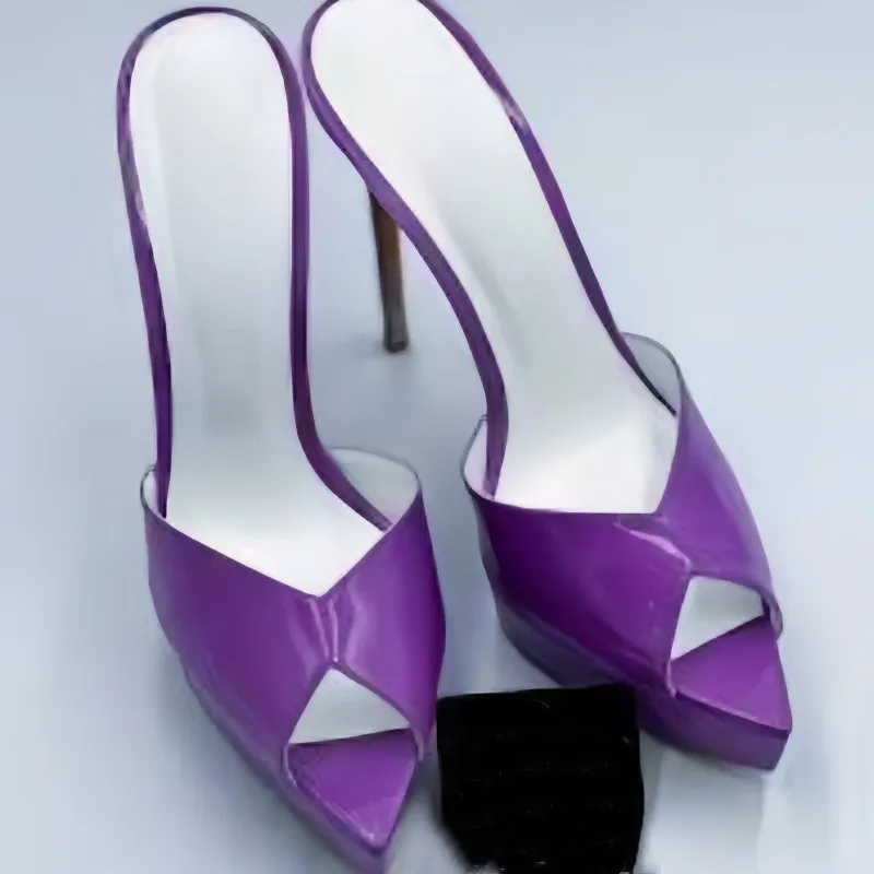 MKKHOU Fashion Pumps New High Quality Handmade Custom Shoes Sexy Fish Mouth Shoes Thick Bottom High Heel Sandals Women's Shoes - view 2