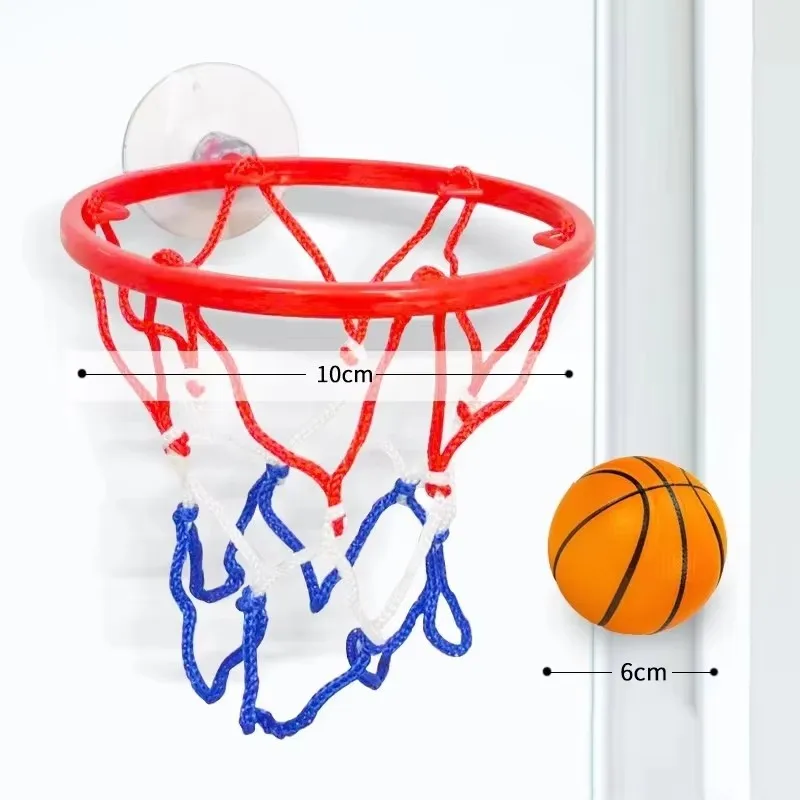 Kid Indoor Mini Basketball Hoop Set with Suction Cup Wall Hanging Home Sports Game Children's Exercise Fun Basket Ball Hoops Kit